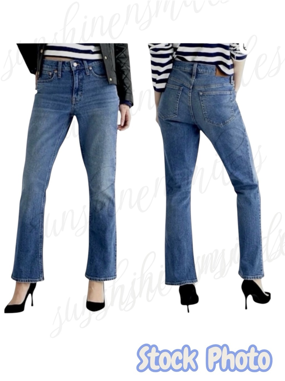 J.Crew JCREW Mid-Rise 9” Demi-Boot Crop “BILLIE” Blue Jean #BK650 size 26